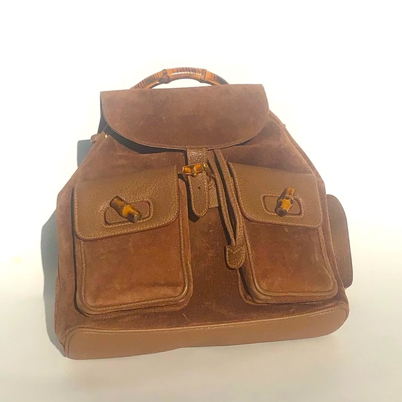 Gucci Vintage Bamboo Backpack - excellent - Picture 1 of 7